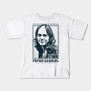 Peter Gabriel -- 70s Aesthetic Fan Art Design Kids T-Shirt